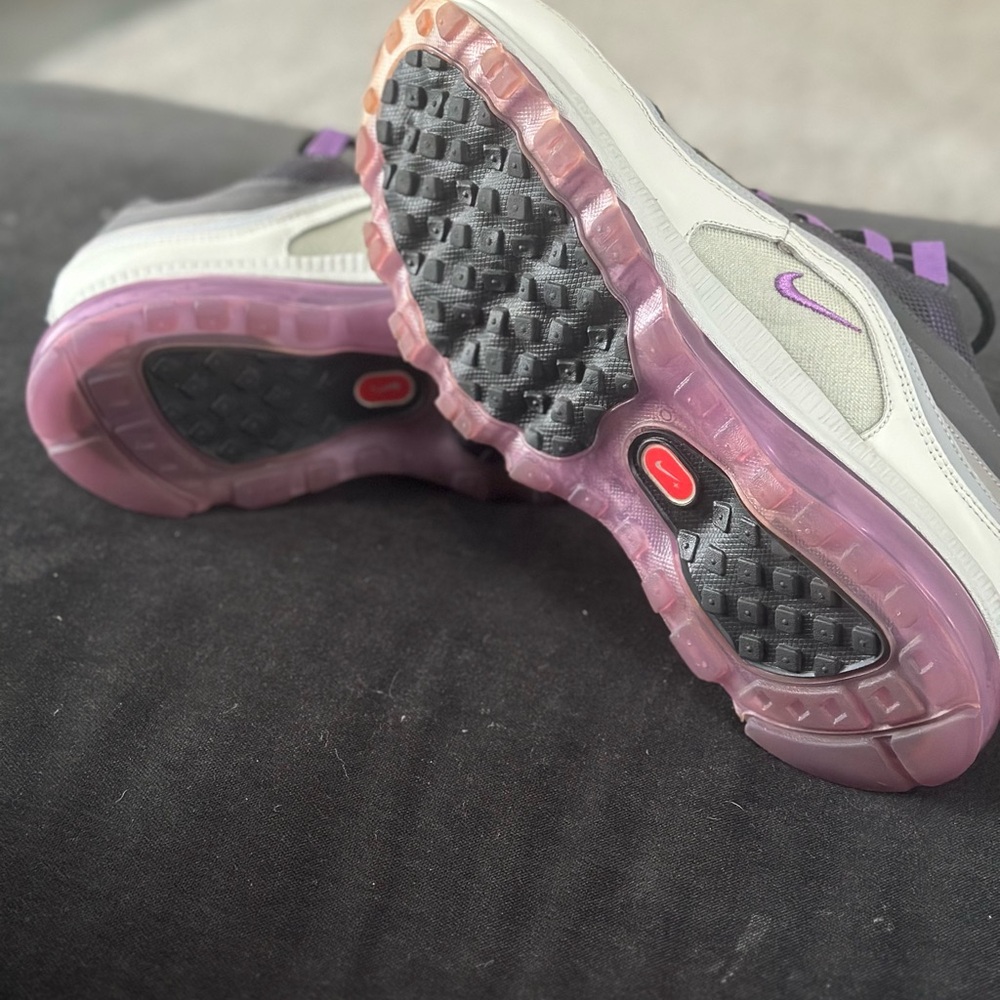 Nike Air Max 97 Purple, Black, Gray, White / Size 10 / Like New - Picture 7 of 8